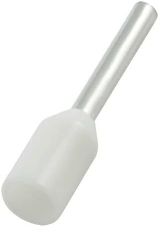 Morris Products 12712 Nylon Insulated Ferrules - Din Standard - 22 AWG .315" Pin Length White, 500-Pack