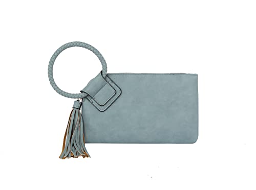Image of Womens Clutch Purse Wristlet Wallet Evening w /Hand Strap Casual Formal Vegan Leather - Metro Muse