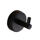 Photo Gallery homsfou gancio appendiabiti da parete nero in acciaio inossidabile resistente alla per bagno e cabina armadio supporto per asciugamani sciarpe e montaggio vite incluso design elegante e Photo Gallery homsfou gancio appendiabiti da parete nero in acciaio inossidabile resistente alla per bagno e cabina armadio supporto per asciugamani sciarpe e montaggio vite incluso design elegante e
