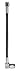 Fragola -3AN Black Covered Straight x 3/8 BJO 16in
