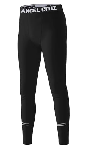ANGEL CITIZ Kinder Jungen Kompressionshose Sportunterwäsche Fußball Trainingsanzüge Funktionsunterwäsche Leggings