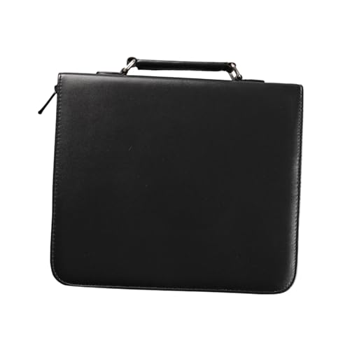 oshhni Bolsa porta-tesoura, estojo para cabeleireiro, leve, profissional, portátil, resistente, organizador de ferramentas de salão, bolsa para ferramentas, Preto