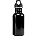 Eco-Friendly Wide Mouth 17 oz, 500 mL Stainless Steel Water Bottle - BPA Free, Shiny Black