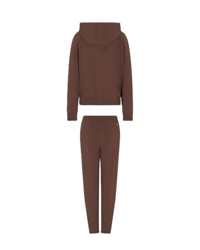 EA7 Emporio Armani Tuta Donna In Misto Cotone Con Maxi Logo 7W000687AF12502 8033996494180 - S Marrone S - 2