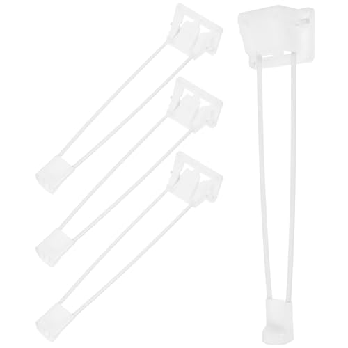 4 patas de mesa plegables de hierro blanco para proyectos DIY de bricolaje 2