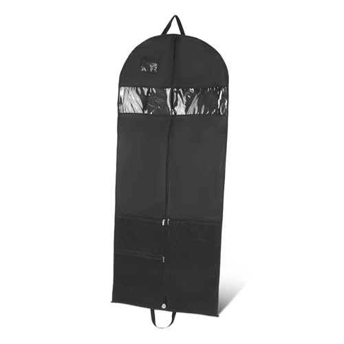 Garment Bag for Travel and Storage Waterproof Suit Cover Zipper Lightweight Fabric for Dresses and Coats 1-Pack Hanging Clothes Protector