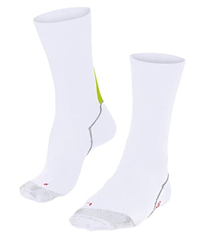 FALKE Unisex Fahrradsocken BC Impulse U SO Funktionsmaterial Antiblasen 1 Paar, Weiß (White 2000), 42-43