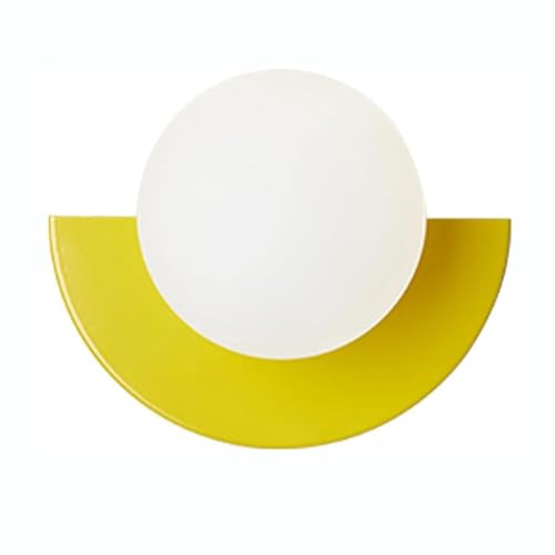 Colorful Modern Semi Circle Wall Sconce Geometric Minimalist Wall Lamp
