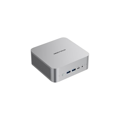 Image of MINISFORUM Mini PC M1 Pro-125H,Intel Core Ultra 5 125H (14C /18T, Up to 4.5GHz), 32GB DDR5 RAM 1TB M.2 PCIe4.0 SSD, USB4 /RAID /OCuLink /Wi-Fi 7 /BT 5.4, 4K Quad Display Mini Computer