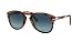 Persol PO0714SM Steve McQueen Sunglasses 108/S3 Cafe/Blue Gradient Dark Blue Polar Lens 54mm