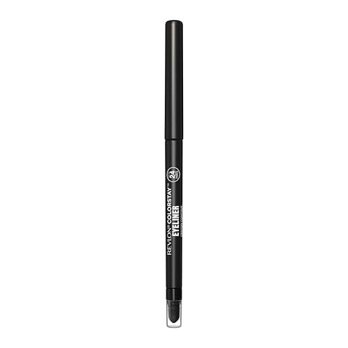 Revlon ColorStay Eyeliner Pencil, Crayon Yeux waterproof ultra pigmenté, Embout estompeur pour un effet smoky eyes, Sans transfert, Tenue 24h, 201 Black, 0,28...