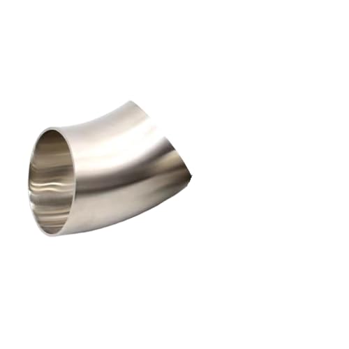 Codo de escape automotriz de 70mm y 45 grados para soldadura a tope 5
