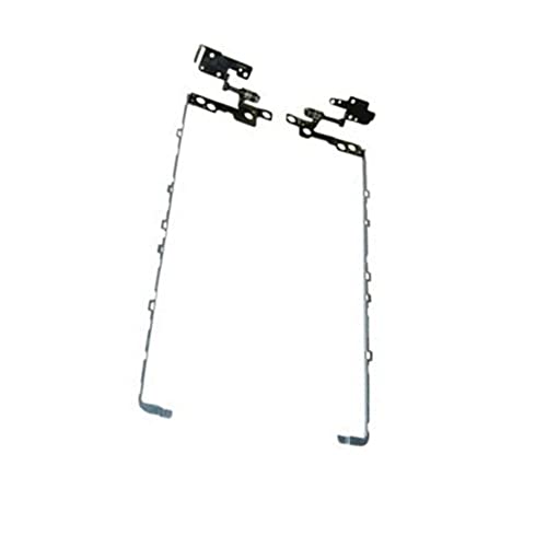 Charnières LCD HP 17-ca métalliques robustes argent pour réparation d'écran