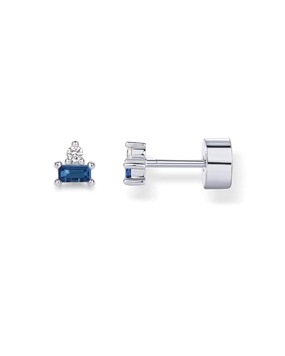 Image of PAVOI 14K Gold Plated Sterling Silver Posts Colored Birthstone Flatback Stud Earrings for Women - Gemstone Cubic Zirconia Screwback Earrings - Dainty Helix Cartilage Piercing Jewelry