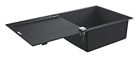 Grohe K500 Kompositspüle mit Abtropffläche granit schwarz 31645AP0 100 x 50 cm