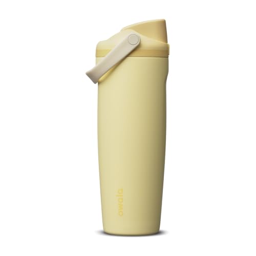 Owala FreeSip Sway Stainless Steel Water Bottle 30 oz Butter Half