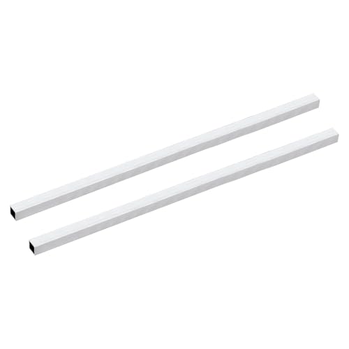 uxcell 2Pcs 6063 Square Aluminum Tube, 12mm x 12mm x 1mm Wall Thickness 305mm/12" Aluminum Industrial Straight Tube, Seamless Metal Tubing for Construction DIY Home Furniture