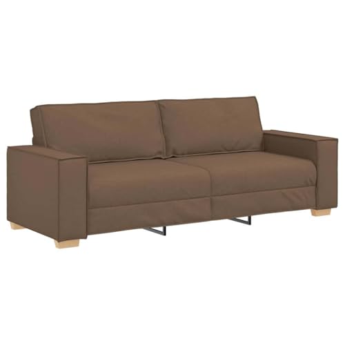 vidaXL Canapé Marron 220 x 80 x 84 cm Tissu, Canapé Moderne pour Salon Chic, Tissu Confortable, Design élégant et Respirant, Solution Durable à la Maison