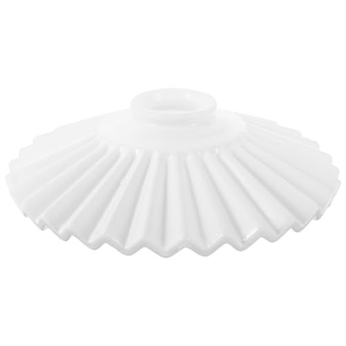 Image of Angoily Ceramic Pendant Lampshade 8.26X8.26X2.36In White Hanging Lamp Cover for Chandelier Ceiling Light and Vanity Lighting
