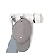 Umbra Flip 3 Hook Wall Mounted Floating Coat Rack, White/Nickel