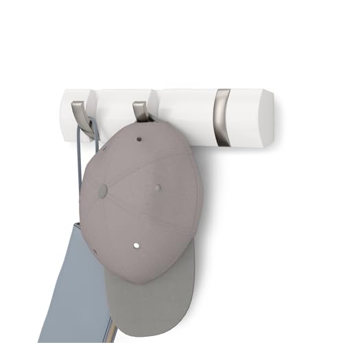 Umbra Flip 3 Garderobenhaken – Moderne, Schlichte und Platzsparende...