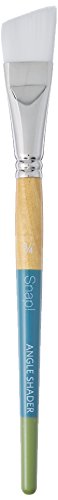 Princeton Snap Brush White Taklon Angle Shader 34 #TOP3