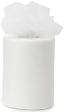 Pack Of 1, Solid White Flame Retardant Tulle Ribbon 6" x 100 yds 100% Nylon Netting Made In USA Great floral & gift netting ribbon