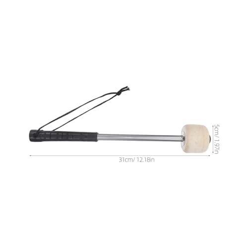 BESPORTBLE 4 piezas Baquetas ergonómicas para marcha con cabeza de fieltro y cuerpo de acero inoxidable miniatura 2