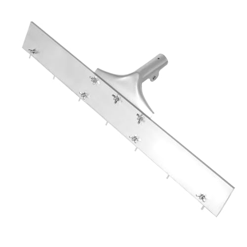 Pin Leveller for Levelling Compounds, 60cm Screed Rake Adjustable up to 7mm Height Flooring Tools with 7 Adjustable Pins, Professional Pin Leveller Suit for Liquid Screeds and Others