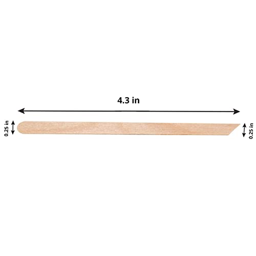 Tachibelle Wooden Wax Sticks - Body Eyebrow, Lip, Nose Small Waxing Applicator Sticks For Hair Removal And Smooth Skin Professional Spa - 2 In 1 (Pointed And Slanted) (Pack Of 100) #TOP2