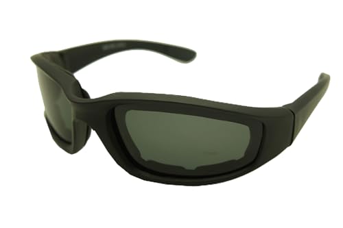 ColorViper Premium Heavy Gauge Goggles Sunglasses (matte black/polarized 1.1mm lens, one size)