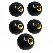 8 mm brass insert female threaded x 32mm diameter Black round bakelite ball knobs - 5 Nos-picture-25
