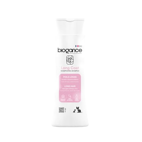 Biogance - Shampooing Poils Longs - Long Coat - 150 ML - Produit hygiène pour Chat - à Base d’Huile de jojoba, d’Evening Primrose, d’inuline