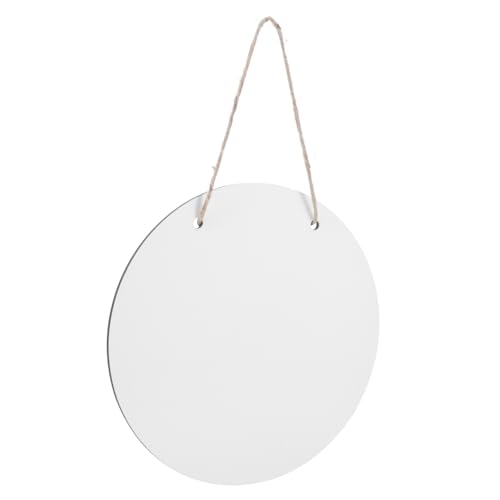 QUMIIRITY 10 Inch Circle Sublimation Blank Door Hanger Diy Decorative Wall Sign Rustic Farmhouse Decor Easy Hang Rope Included