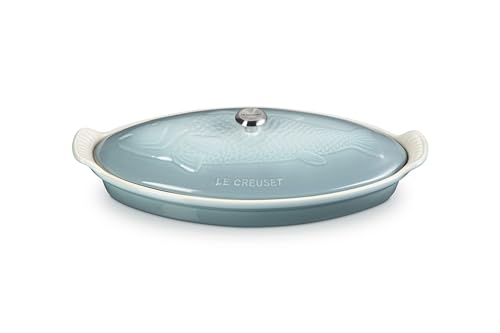 Image of Le Creuset Stoneware Heritage Fish Baker, 1.7 qt., Sea Salt