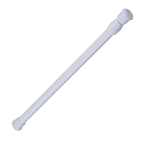 Image of Telescoping Curtain Rods Metal Pole for Cupboard Utensils Cabinet White 30-50cm