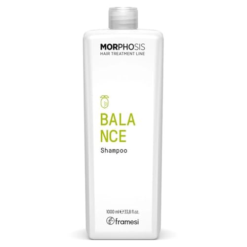 Framesi | New Morphosis Hair Treatment Line | Balance Shampoo 1000 Ml | Per Cute Grassa