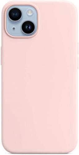 Coque iPhone 14 Plus silicone liquide antichoc rose protecteur ecran objectif 2022