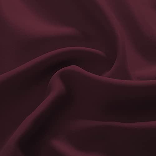 Rideau d'extérieur imperméable rouge isolant à double œillet