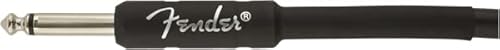 Fender 18.6-Foot Professional Instrument Cable, Straight-Angle, Black - 1 Pack #TOP1
