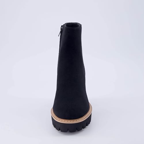 CUSHIONAIRE Women's Ringo platform heel boot +Memory Foam, Wide Widths Available3