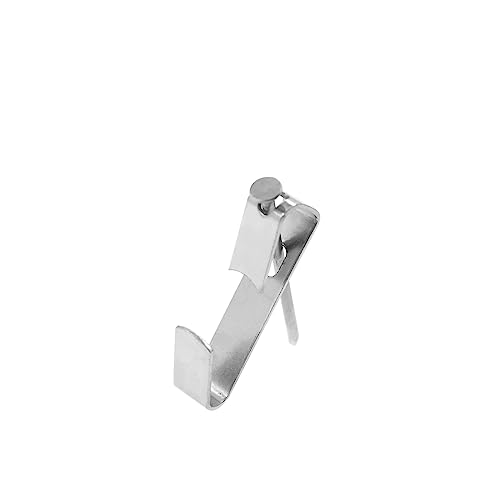 Image of 50-Piece Picture Hanging Kit with 100LB Silver Metal Hooks and Nails for Wall Mounting