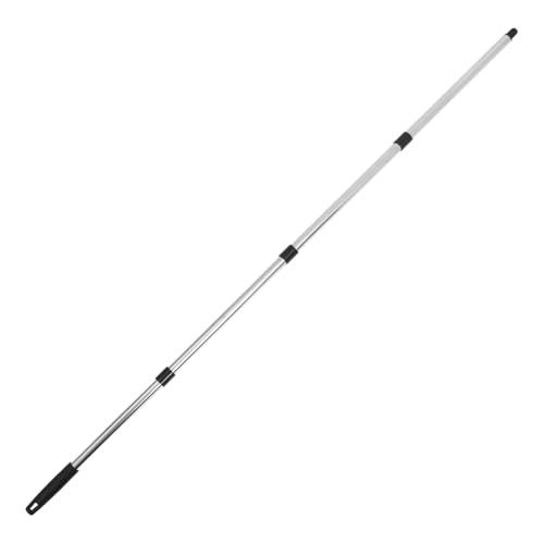 WOFASHPURET Stainless Steel Telescopic Mop Handle Section Extendable Design for Versatile Home Cleaning Compatible with Mop Ergonomic and Easy to Store Black Finish
