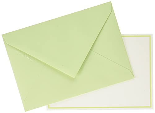 G.Lalo gl32603 Letter Set, Edging Cards, Set of 10 (10 Cards, 10 Envelopes), Green