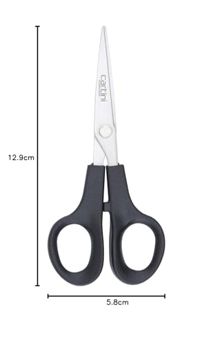 Cartini Scissors I For Everyday Home & Office Use With Comfortable Grip I Various Kitchen Application I 5" High Grade Stainless Steel, Long Lasting Life I 1 Year Warranty