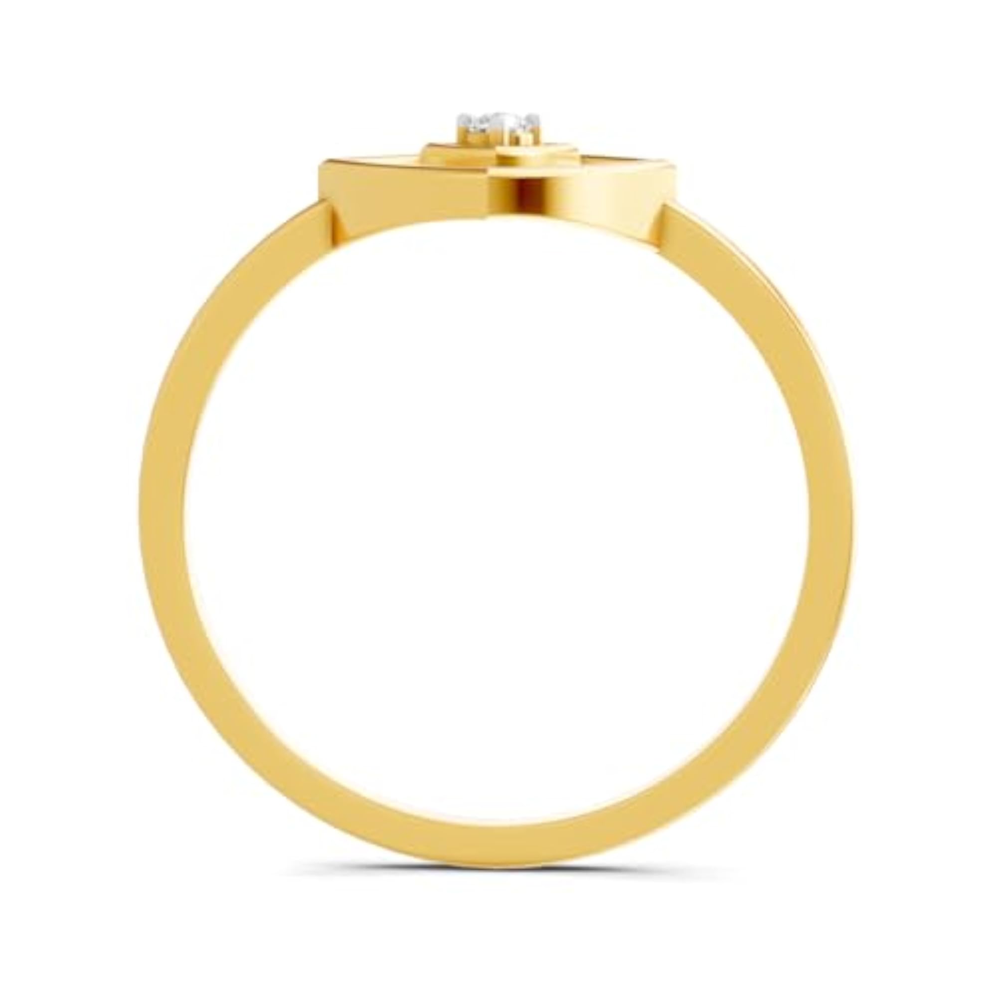 Women's Lab Grown Diamond 0.02ct 925 Silver Ring