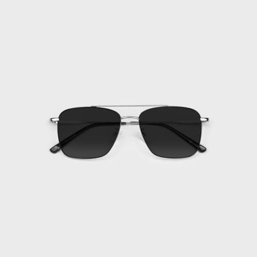 Image of SAM AND MARSHALL VEIN Sunglass I 400% UV Protection I Metal Sunglass I Square Sunglass I Double Bar I Unisex