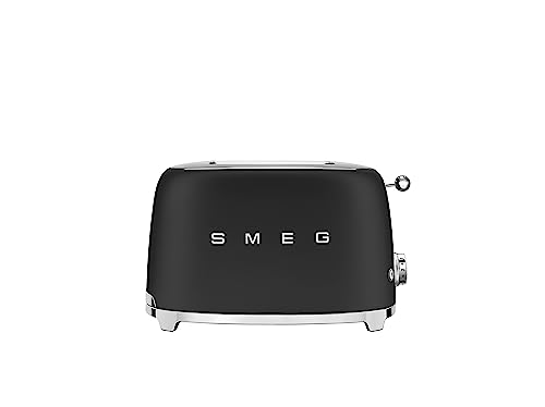 SMEG-2-Slice-Toaster-with-Sandwich-Racks-Black SMEG 2 Slice Toaster with Sandwich Racks Black