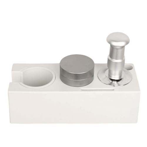 AMISENK Set di presse per caffè espresso compatto autolivellante con base rimovibile e archiviazione sicura per la casa Set di stantuffo per caffè in ABS con cerchio amministrativo rimovibile