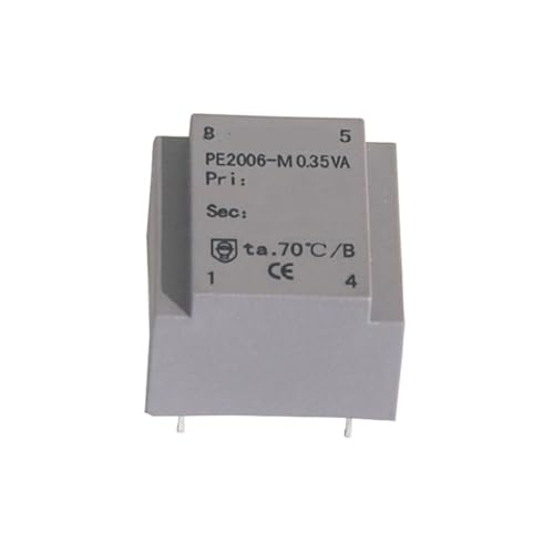 Transformateur d'isolement PE2006-M transformateur de sécurité moulé pour PCB 230V 15V